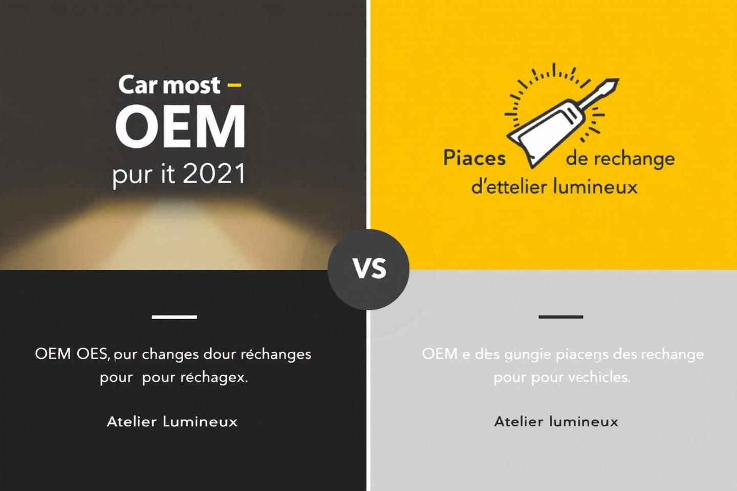 Quelle est la différence entre une pièce oem, oes et adaptable ?